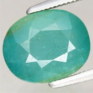 Rare!!  Two Natural oval cut Green Grandidierite Gemstones 2.61CT & 3.04CT